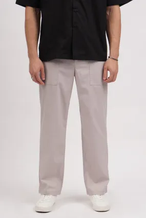 Straight Fit Linen Trousers