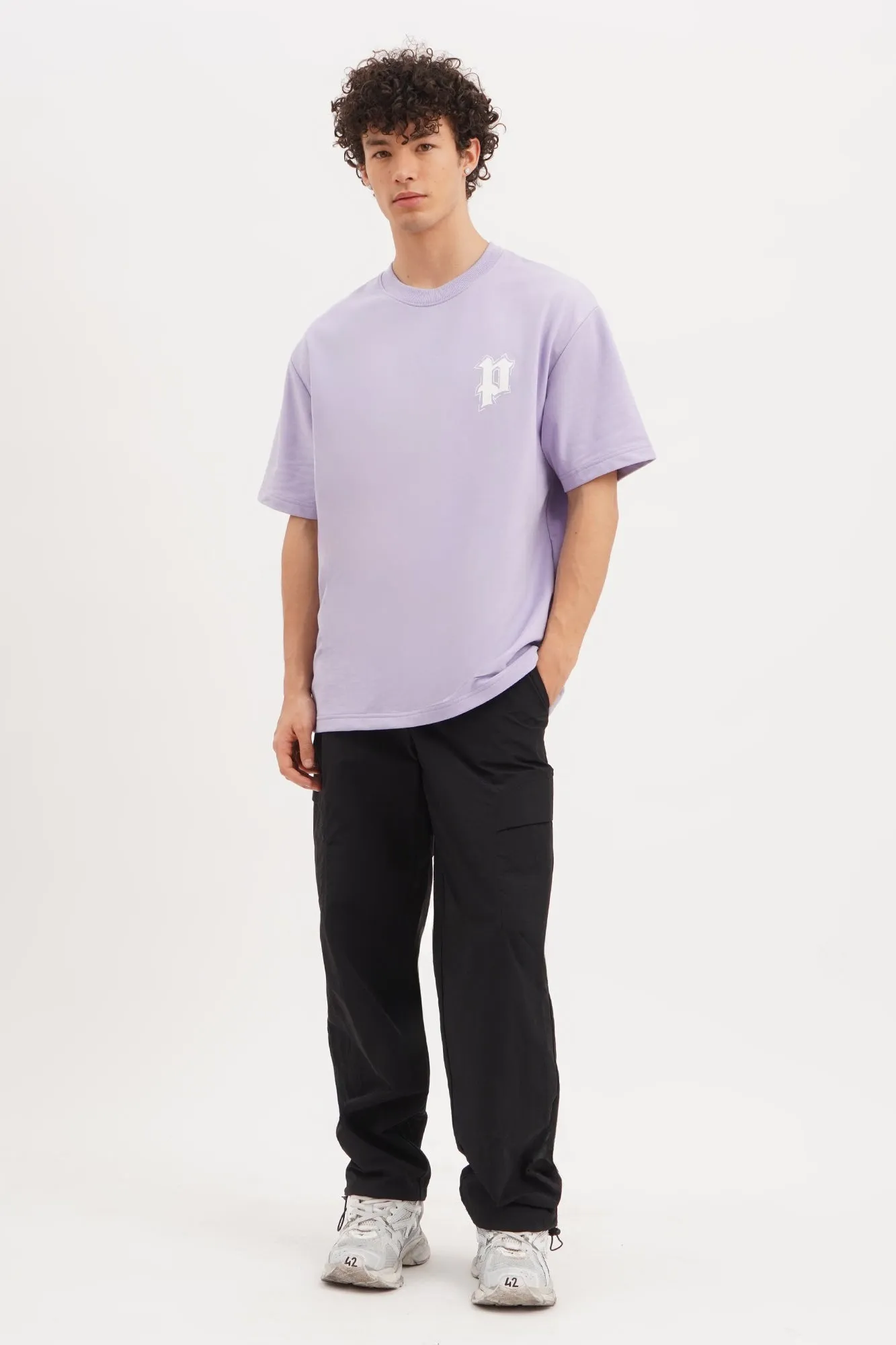 Straight Fit Nylon Cargo Trousers