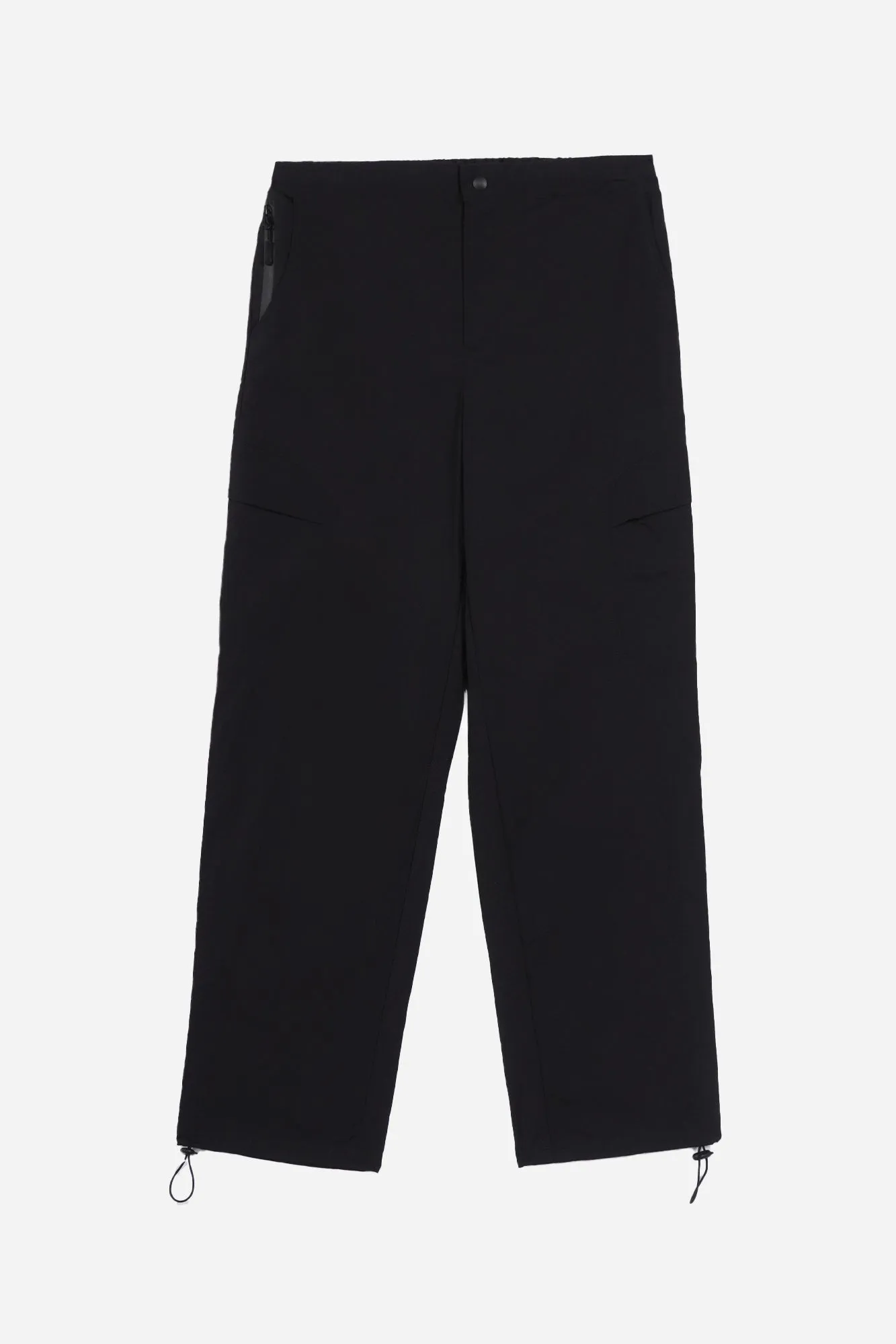 Straight Fit Nylon Cargo Trousers