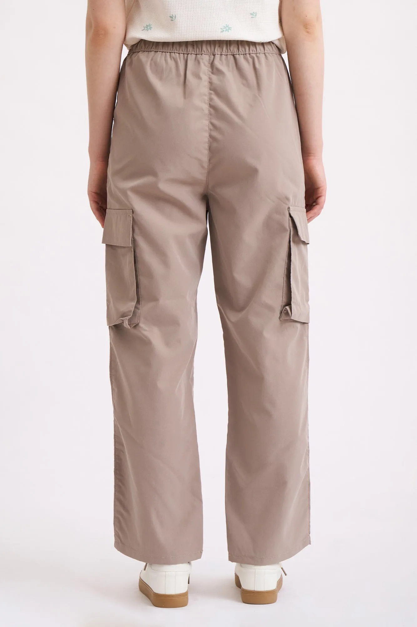 Straight Fit Pull-On Cargo Trousers