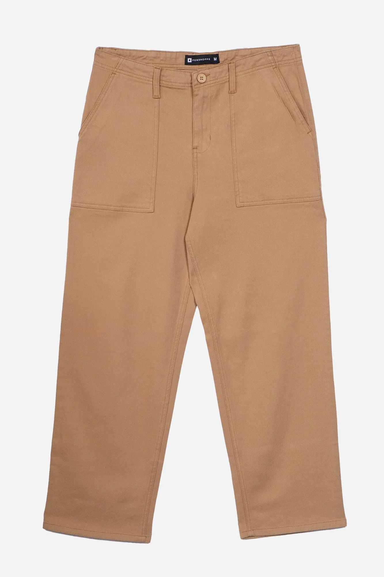 Straight Fit Trousers with Front Pocket Detail