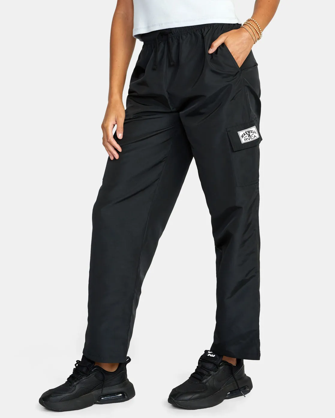 Swish Cargo Track Pants - RVCA Black