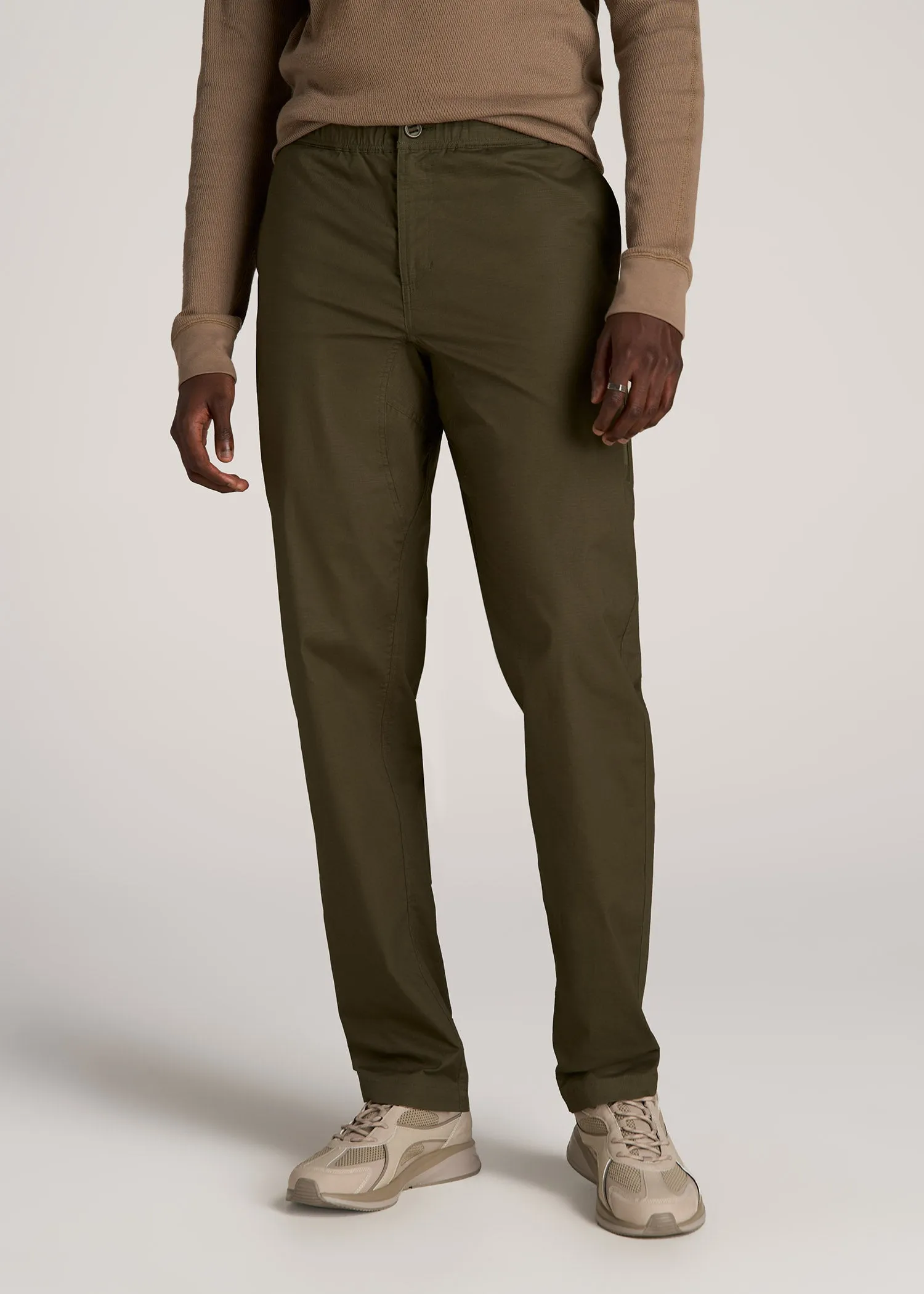 TAPERED-FIT Ripstop Pants for Tall Men in Oregano