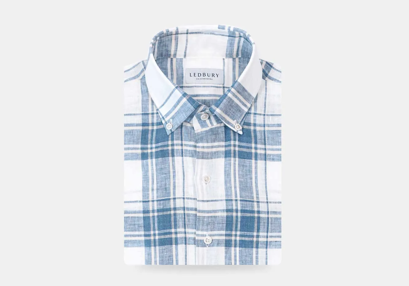 The Blue Fog Hartley Linen Plaid Custom Shirt