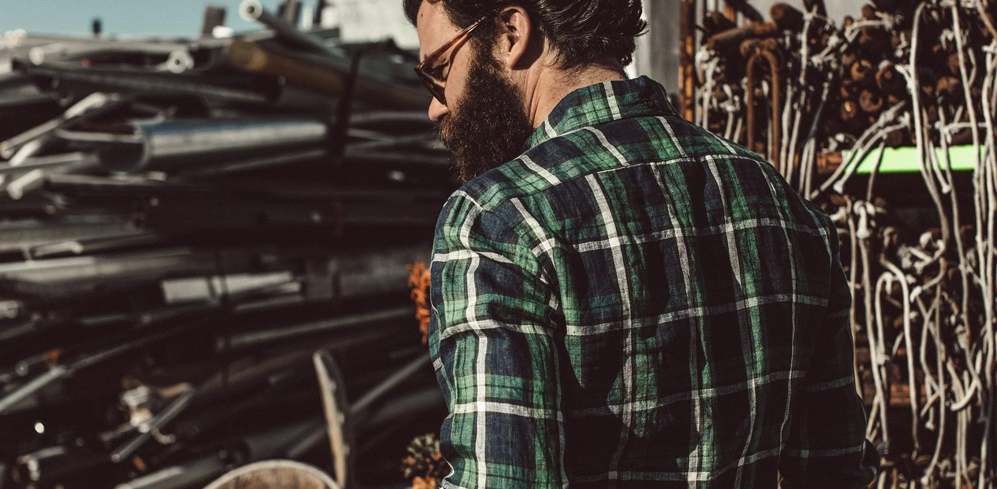 The Jack in Blackwatch Plaid Linen