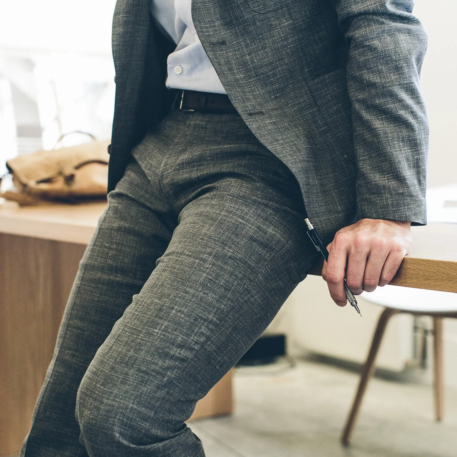 The Telegraph Trouser in Charcoal