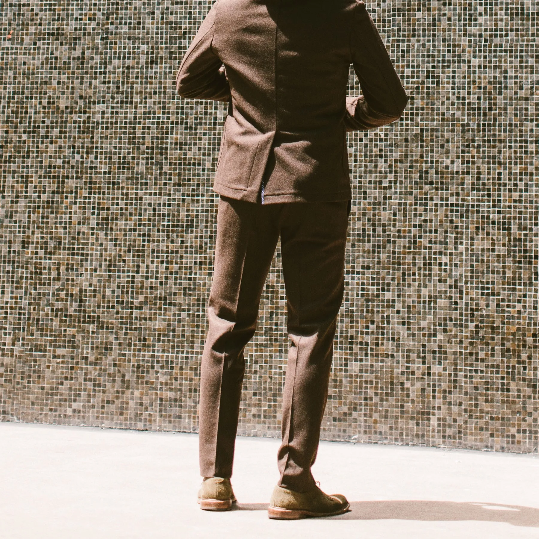 The Telegraph Trouser in Chocolate Wool