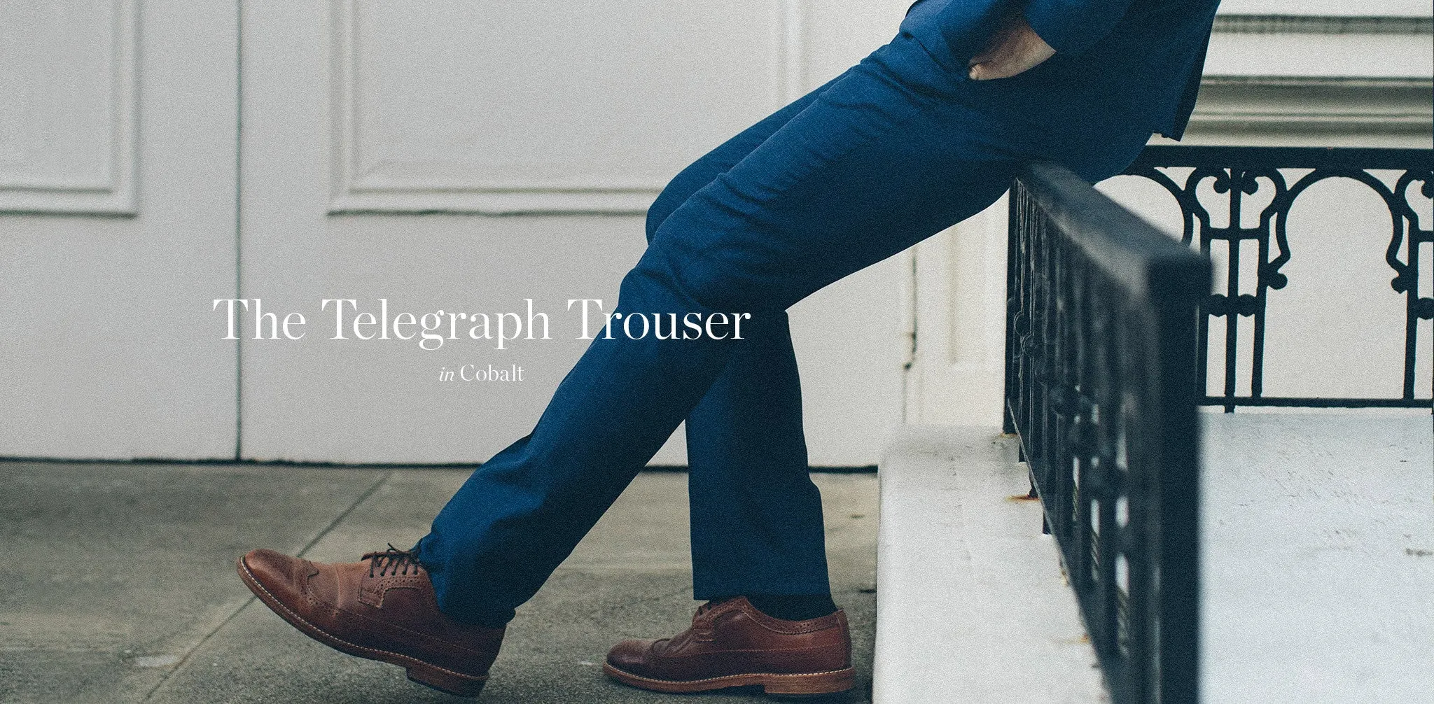 The Telegraph Trouser in Cobalt