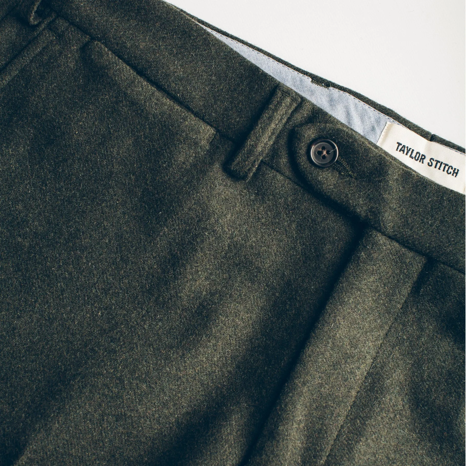 The Telegraph Trouser in Olive Wool