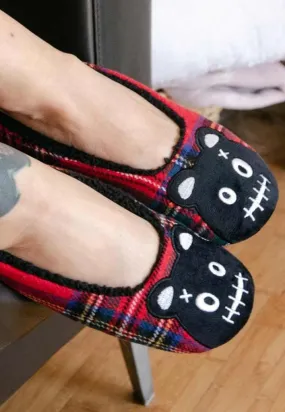 T.U.K. - Punk Teddy Tartan - Girl Slippers