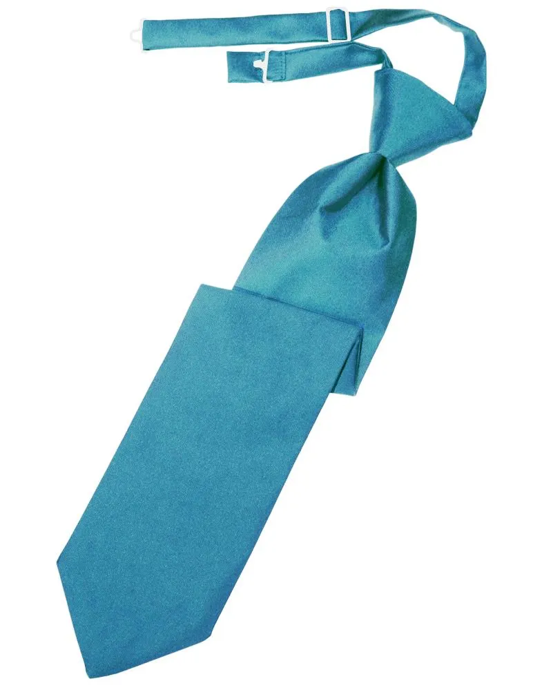 Turquoise Luxury Satin Necktie