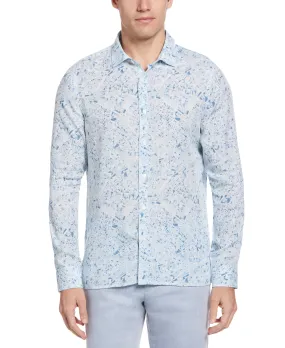 Untucked Road Map Print Shirt