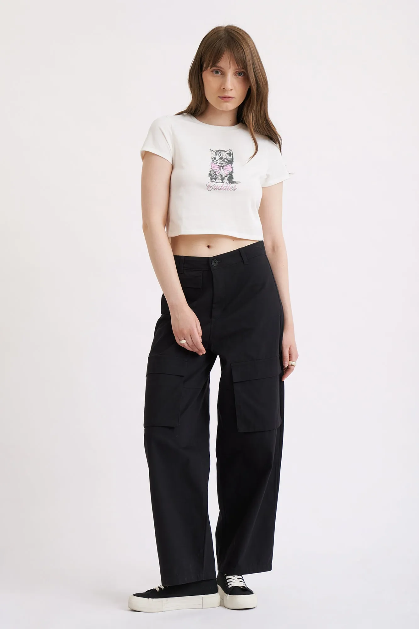 Wide Leg Cargo Pants