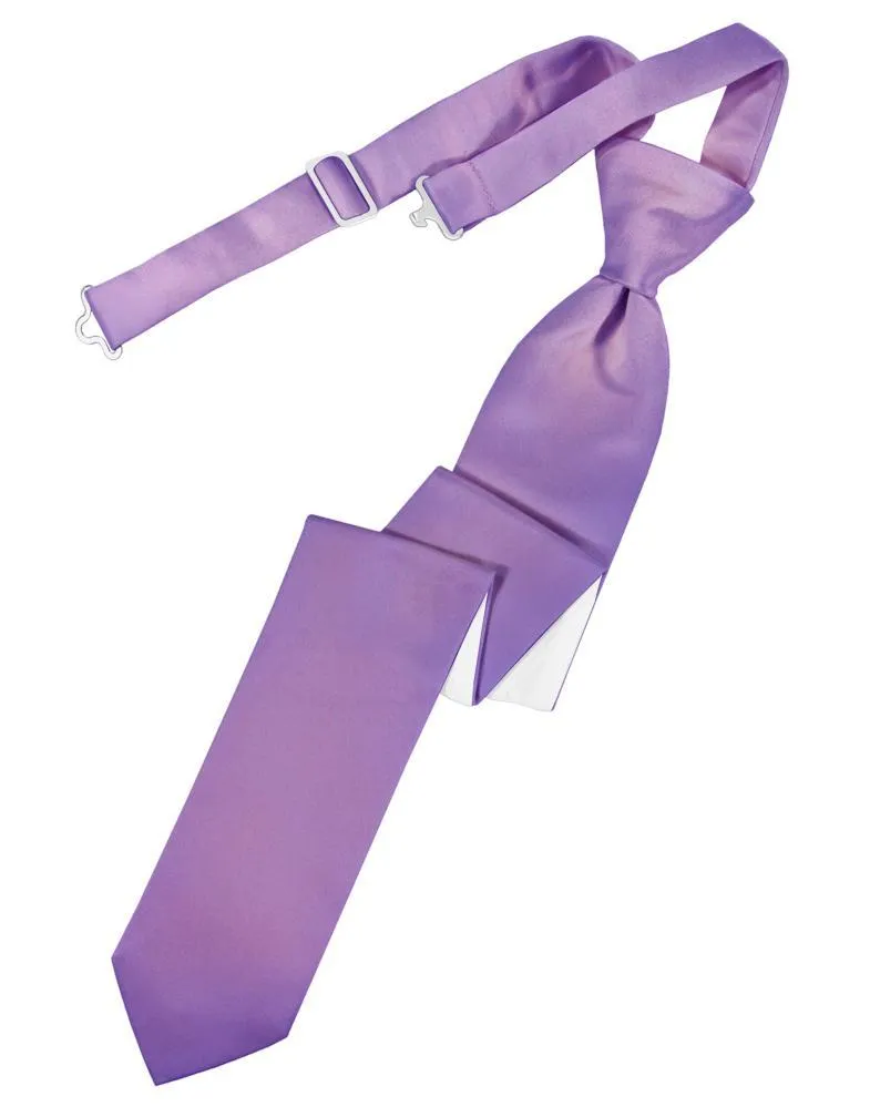 Wisteria Luxury Satin Skinny Necktie