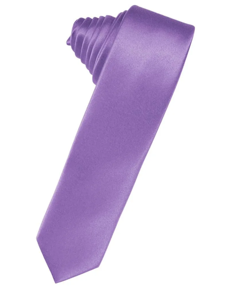 Wisteria Luxury Satin Skinny Necktie