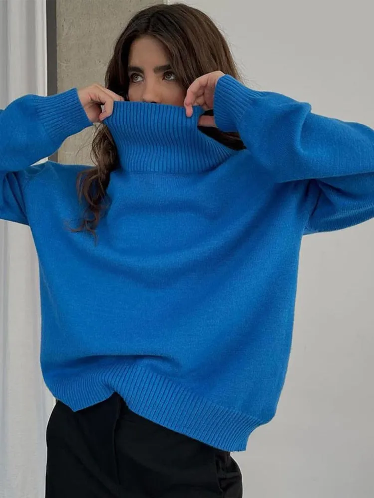 Women's Knitted Turtleneck Sweater