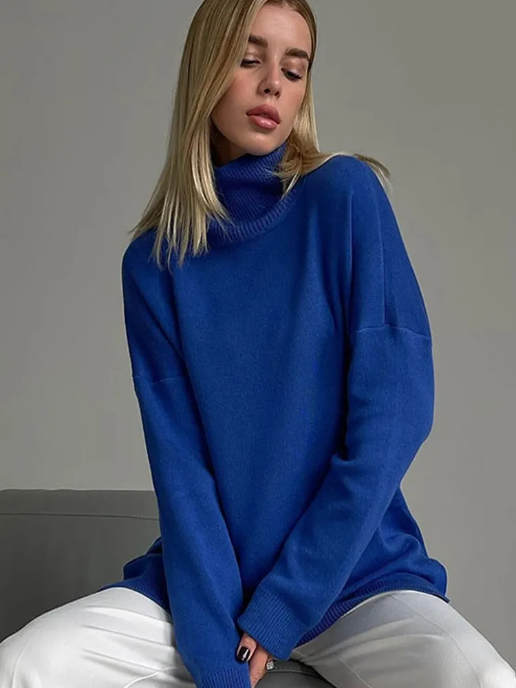 Women's Knitted Turtleneck Sweater