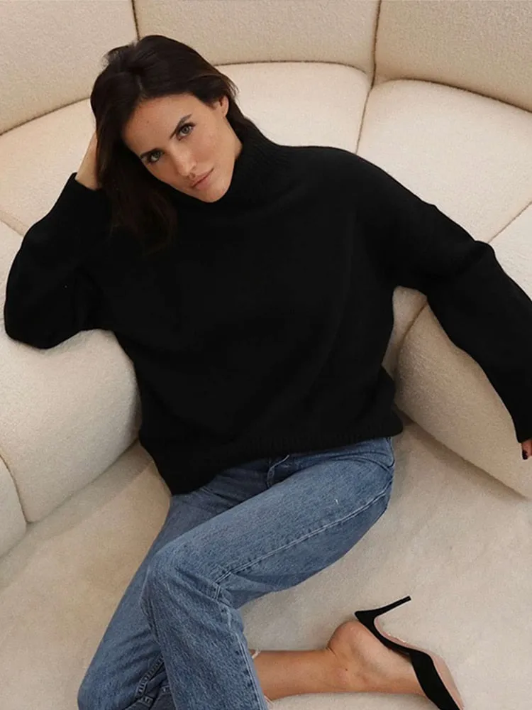 Women's Knitted Turtleneck Sweater