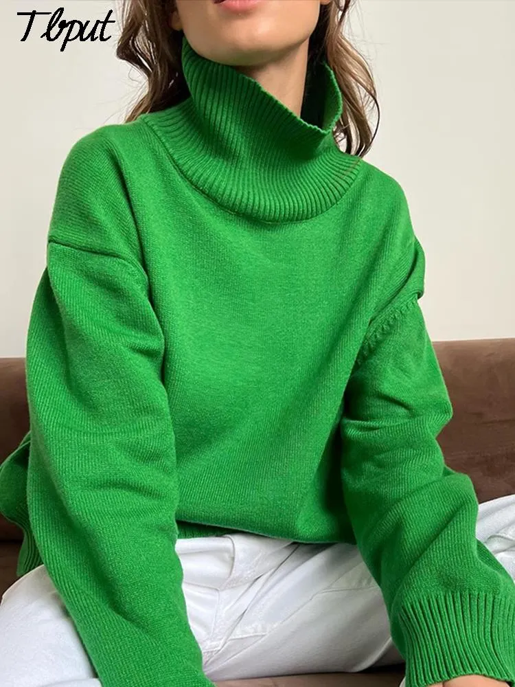 Women's Knitted Turtleneck Sweater