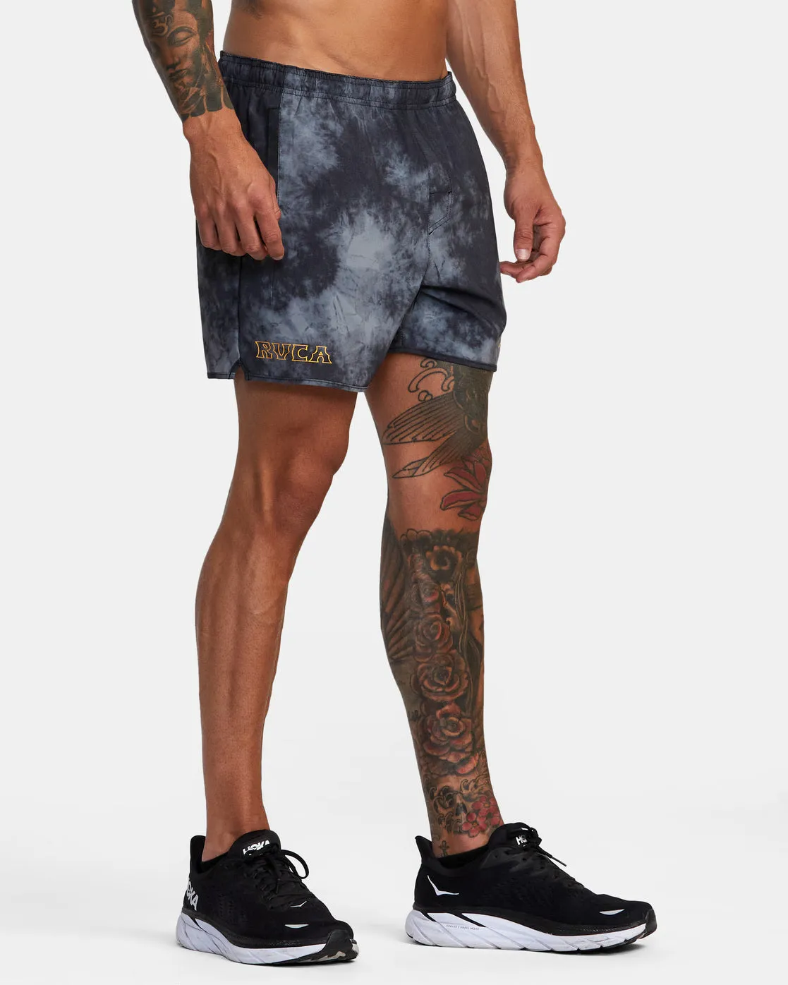 Yogger 15 Running Shorts - RVCA Black Tie Dye