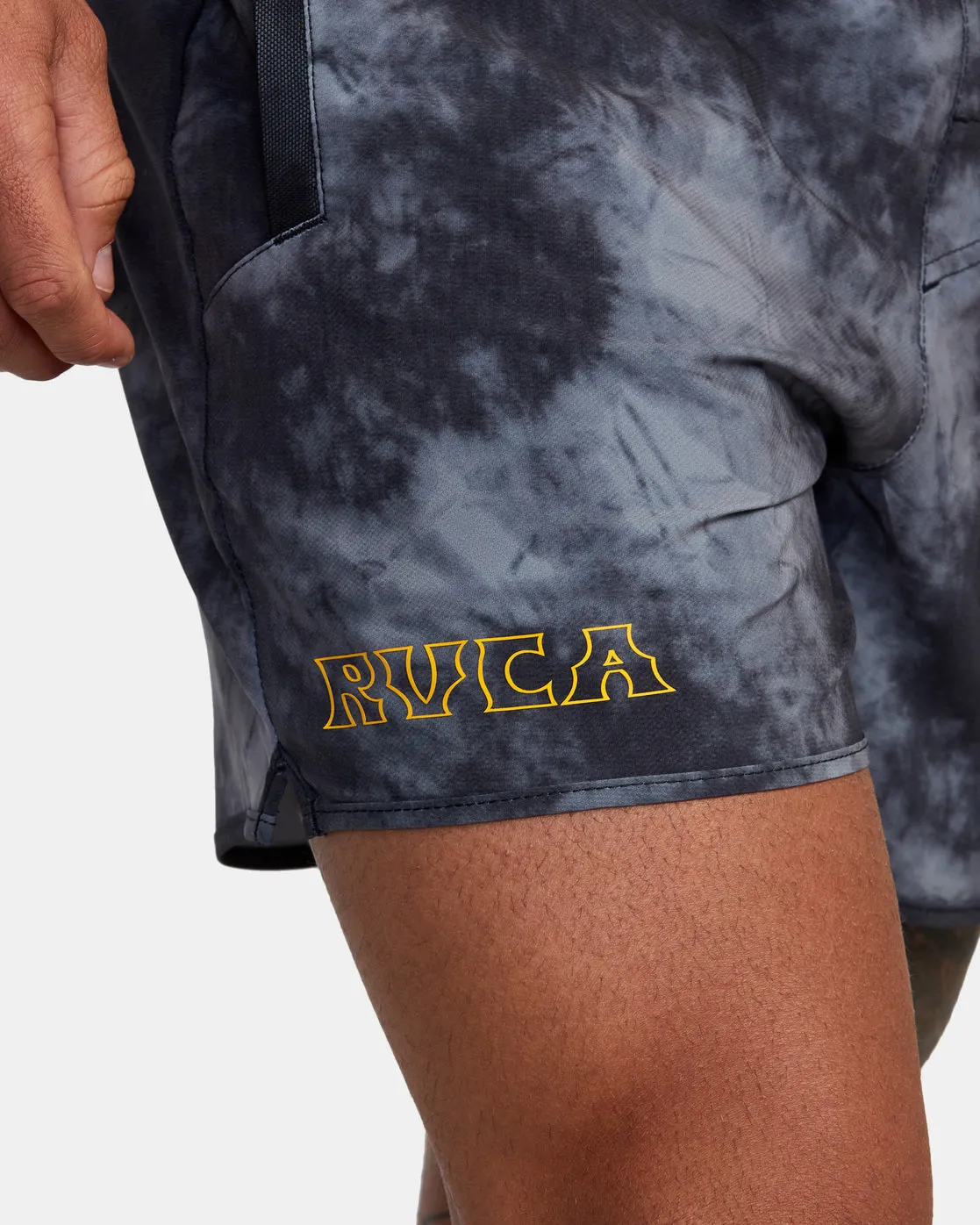 Yogger 15 Running Shorts - RVCA Black Tie Dye