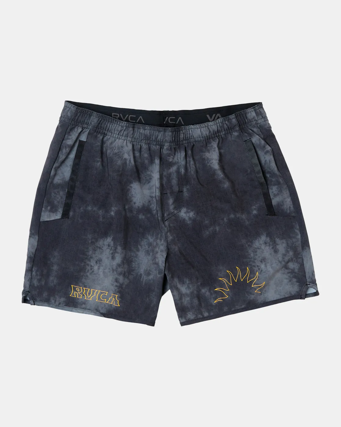 Yogger 15 Running Shorts - RVCA Black Tie Dye