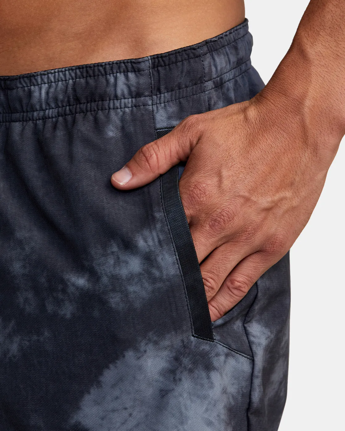 Yogger 15 Running Shorts - RVCA Black Tie Dye