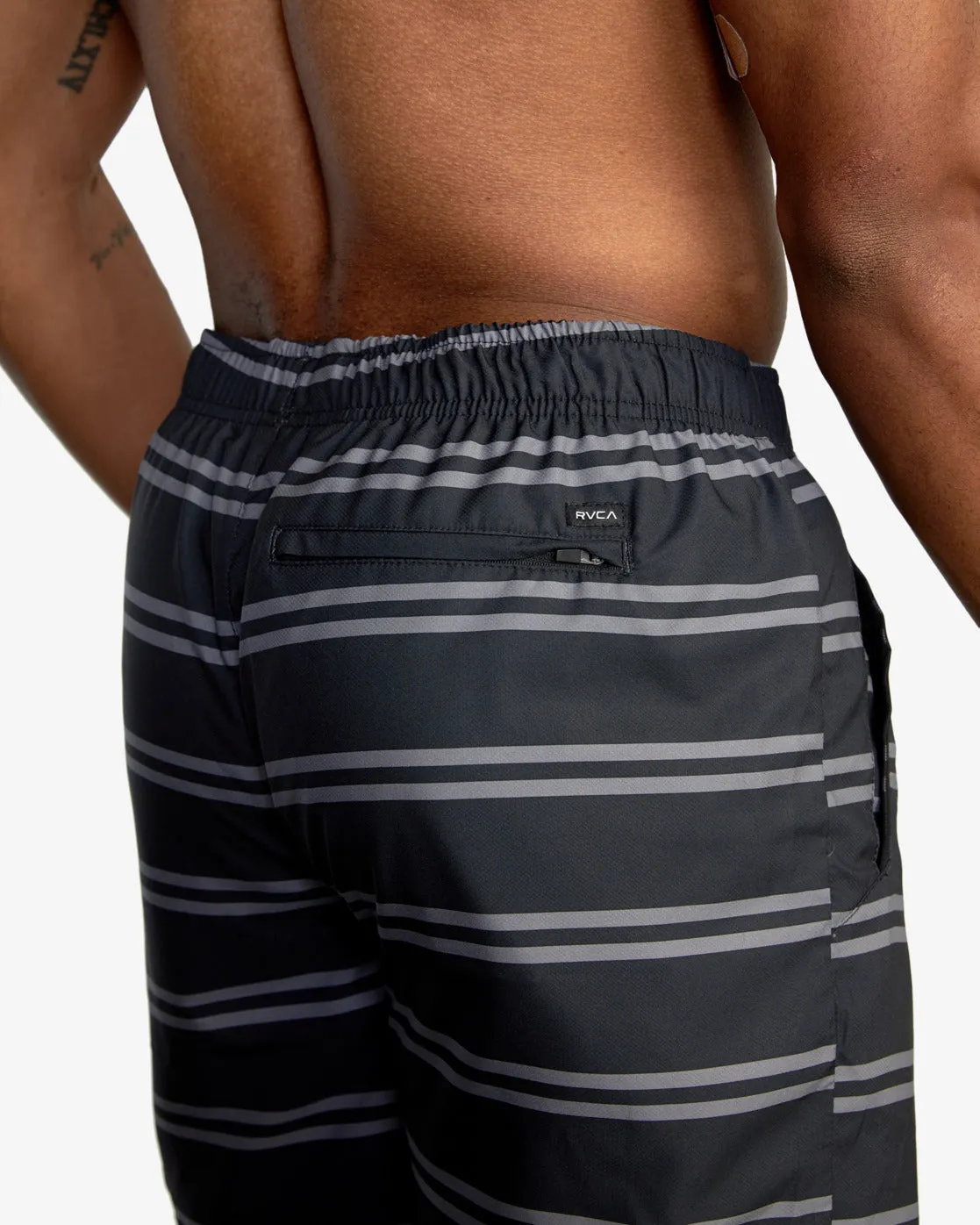 Yogger IV 17 Athletic Shorts - Black Stripe