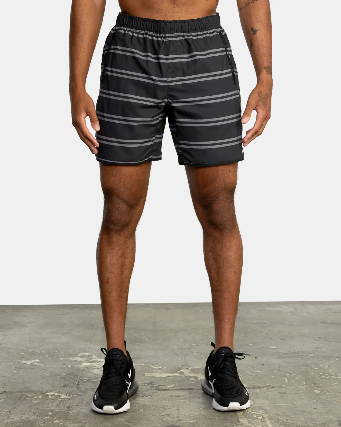 Yogger IV 17 Athletic Shorts - Black Stripe