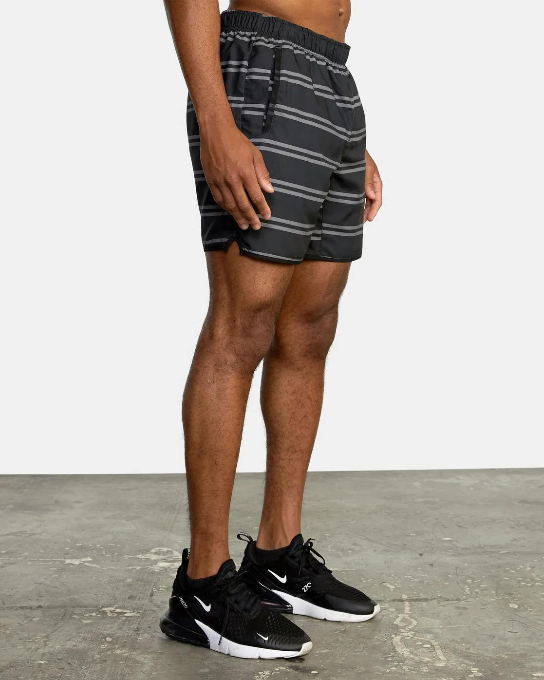 Yogger IV 17 Athletic Shorts - Black Stripe