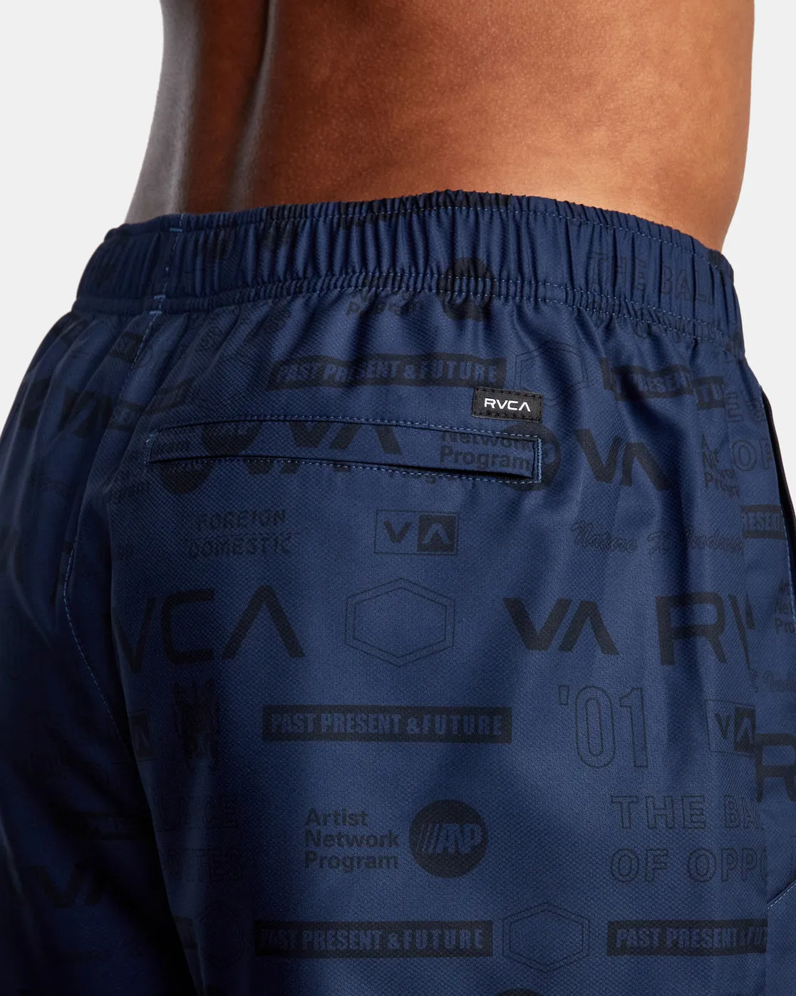 Yogger IV 17 Athletic Shorts - Brand All Over Midnight