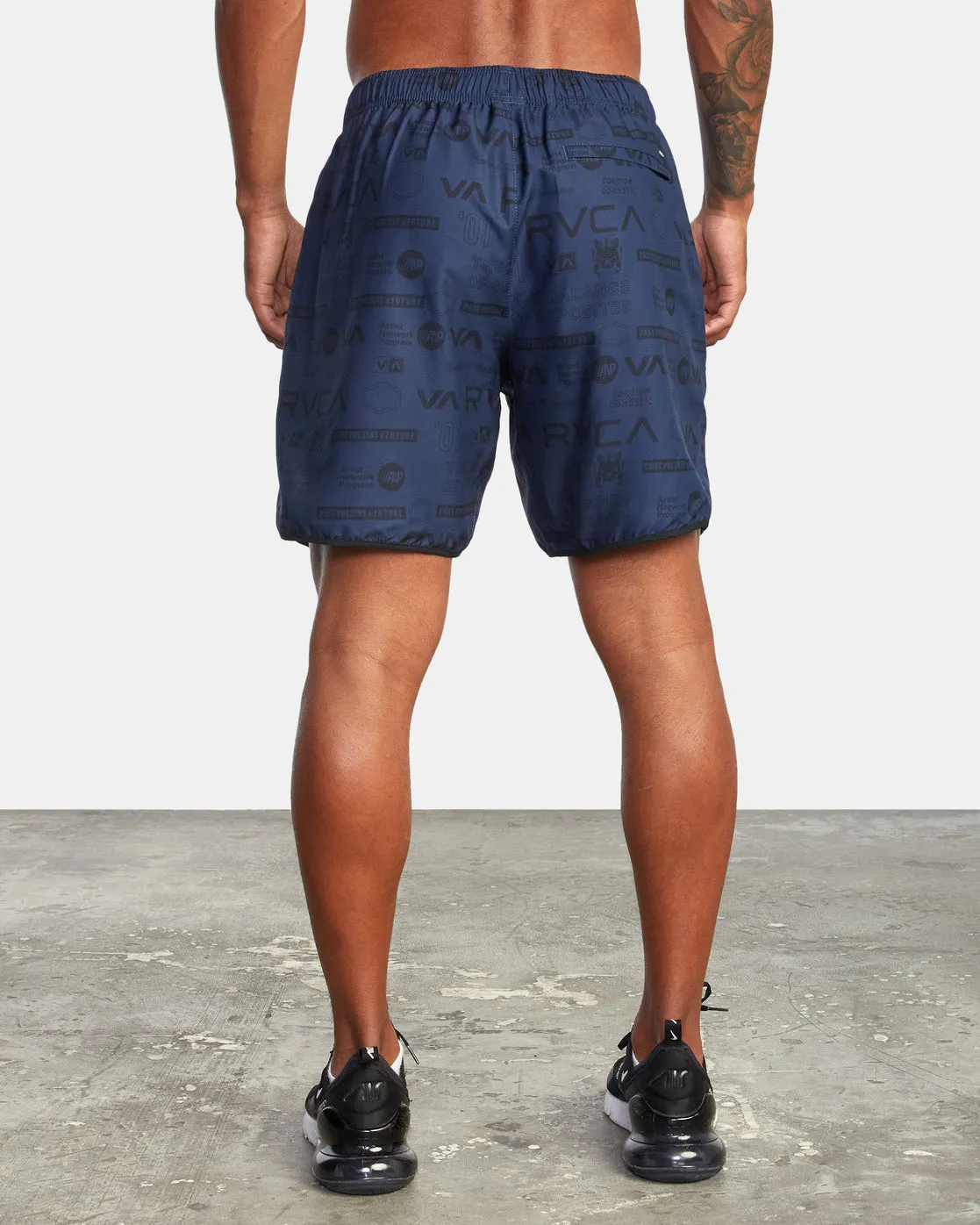 Yogger IV 17 Athletic Shorts - Brand All Over Midnight