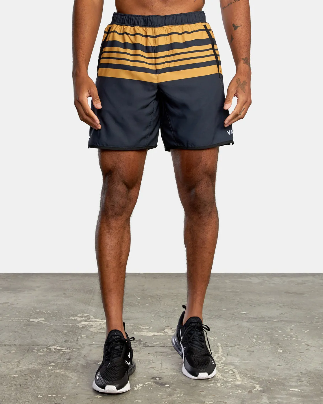 Yogger IV 17 Athletic Shorts - Goldsmith Stripe