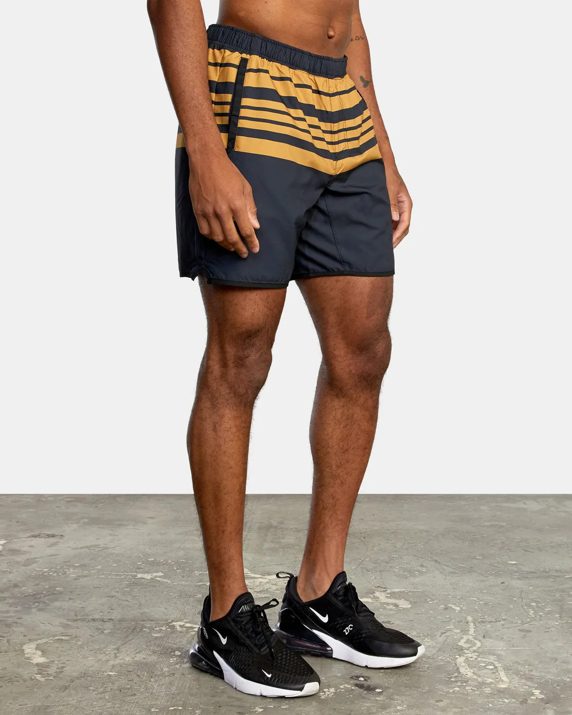 Yogger IV 17 Athletic Shorts - Goldsmith Stripe