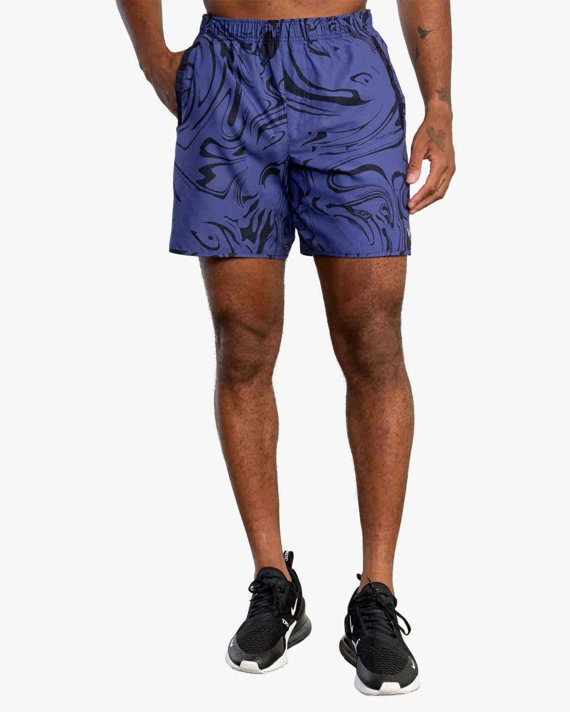 Yogger IV 17 Athletic Shorts - Holographic Pool Imperial