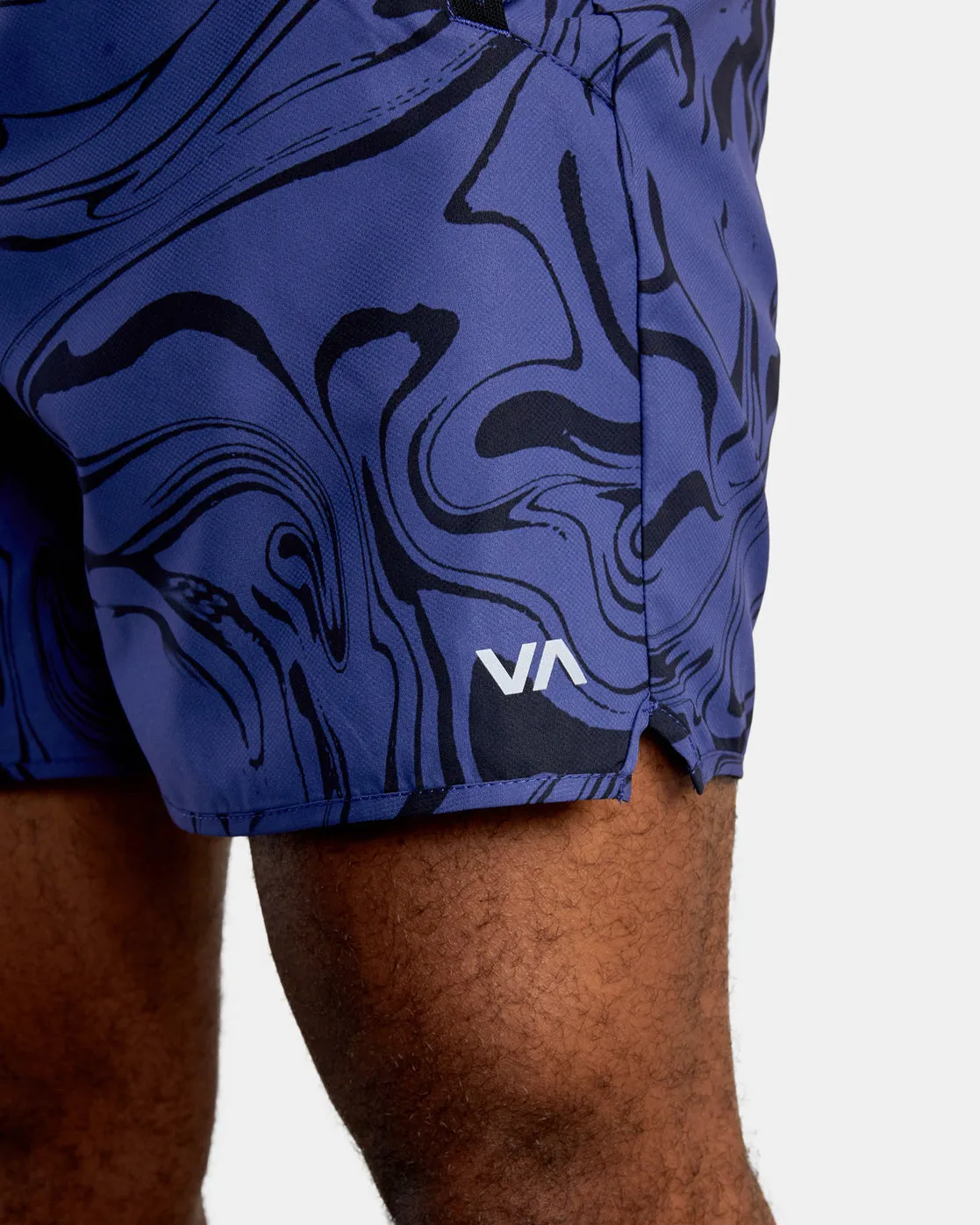 Yogger IV 17 Athletic Shorts - Holographic Pool Imperial