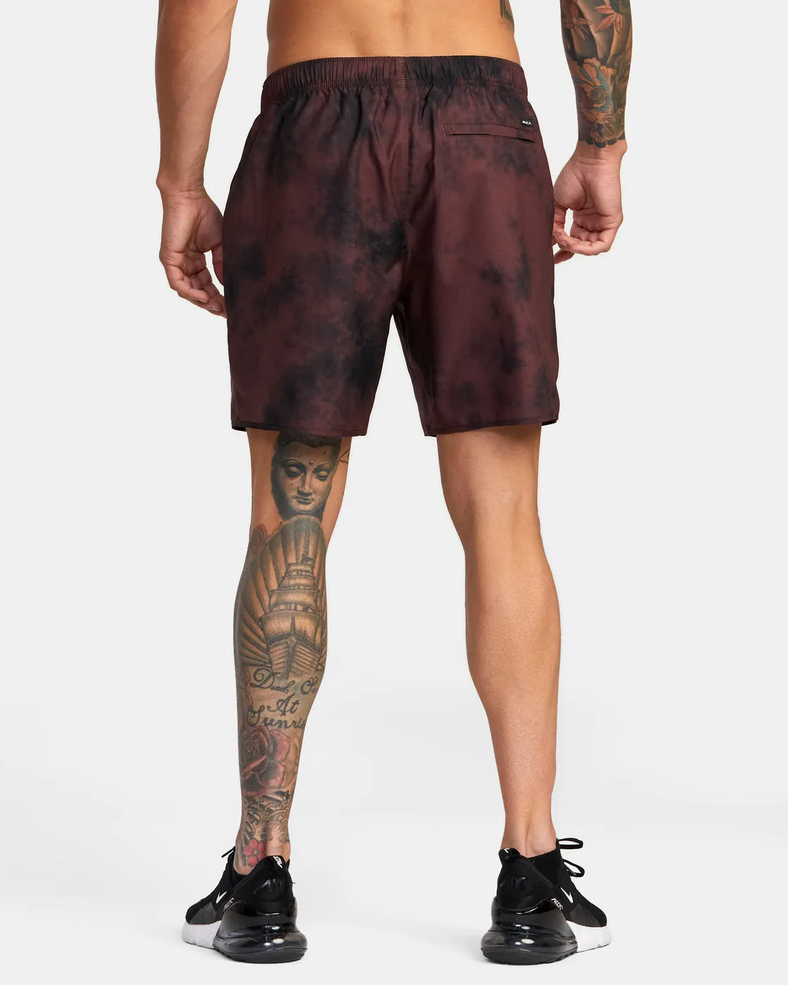 Yogger IV 17 Athletic Shorts - Mohogany Tie Dye