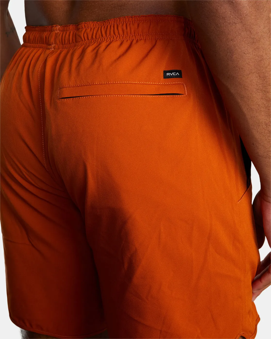 Yogger Stretch 17 Athletic Shorts - Dark Amber