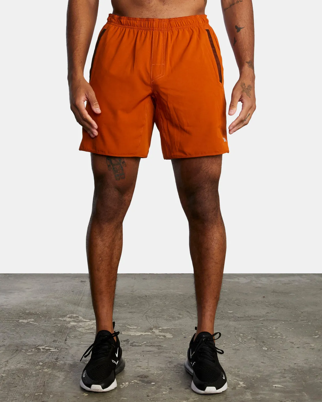 Yogger Stretch 17 Athletic Shorts - Dark Amber