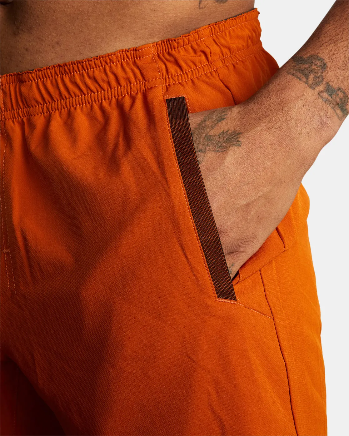 Yogger Stretch 17 Athletic Shorts - Dark Amber