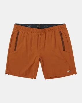 Yogger Stretch 17 Athletic Shorts - Dark Amber